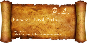 Peruzzi Lavínia névjegykártya